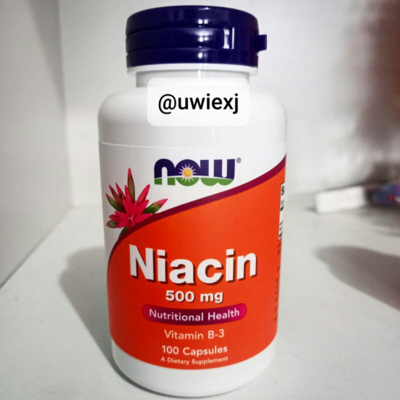 Jual Niacin 500mg / Now Foods Niacin 500mg Isi 100 Caps / Niacin Vit B3 ...