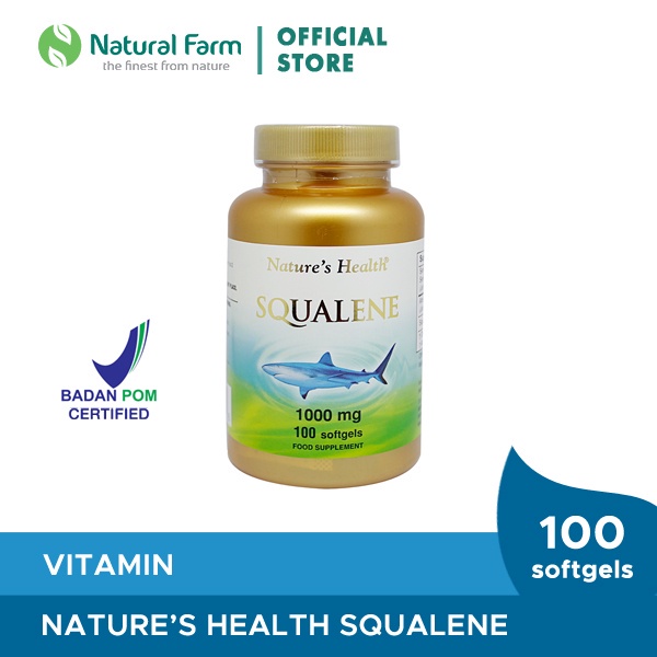 Jual Natures Health Squalene 1000mg - 100 Softgels | Shopee Indonesia
