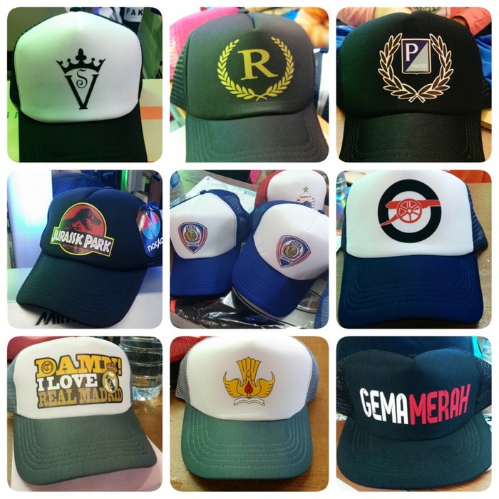 Jual Topi Trucker Custom Print | Shopee Indonesia