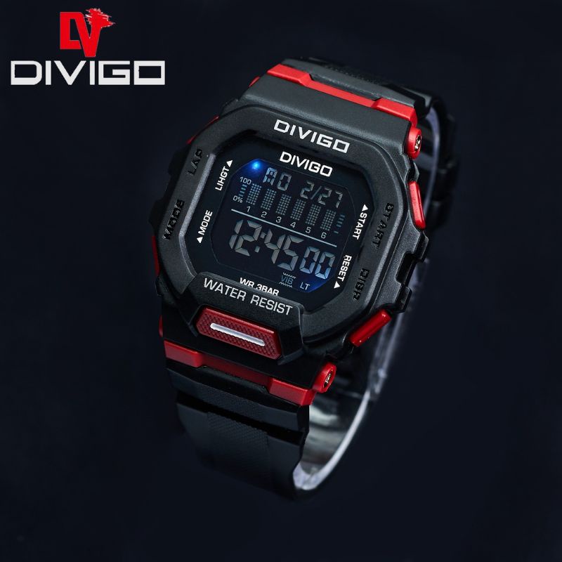 Jual (Terima Cod)Jam Tangan Pria Divigo Digital Sergi Anti Air Strap ...