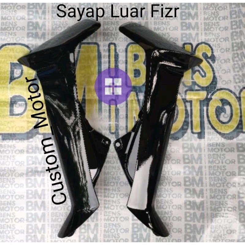 Jual Sayap Luar Fizr F Zr Pisr Pnp Vega R Lama Warna Hitam Metalik Bahan Tebal Mirip Original