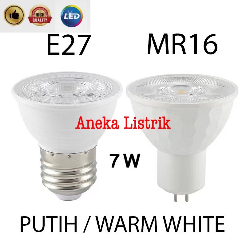 Jual Lampu Halogen Spotlight Led Watt Fitting E Watt Cob Sorot W