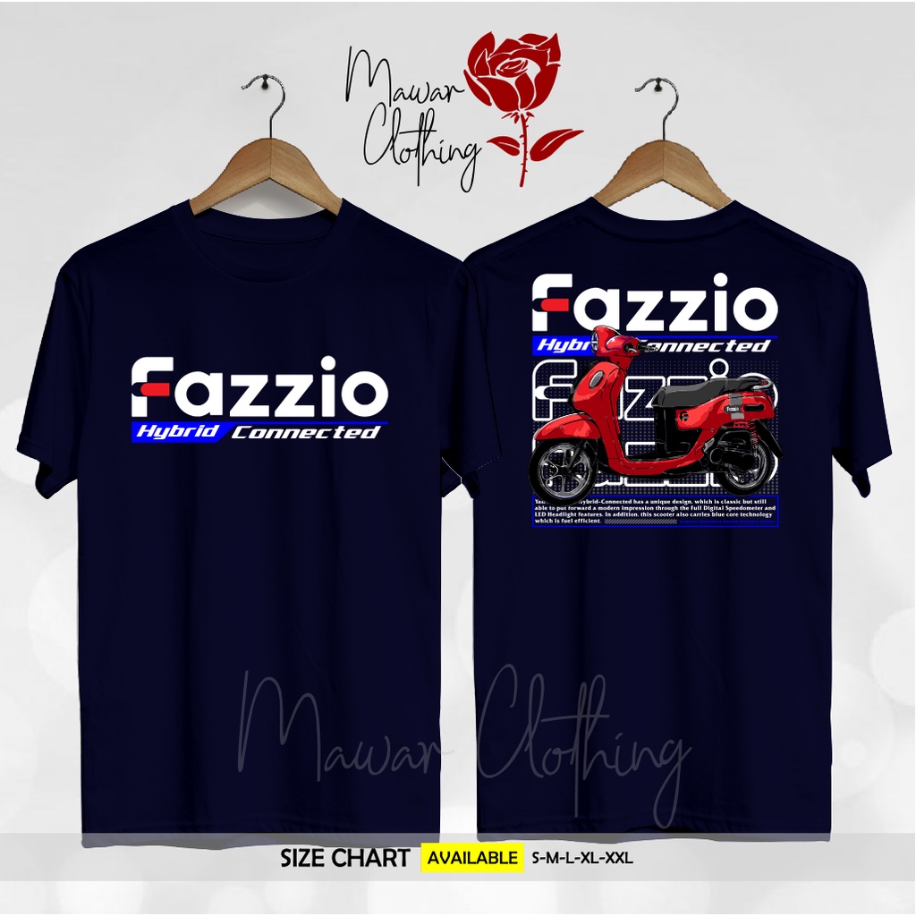Jual Kaos / Baju Yamaha Fazzio Hybrid Connected Technology Scooter ...