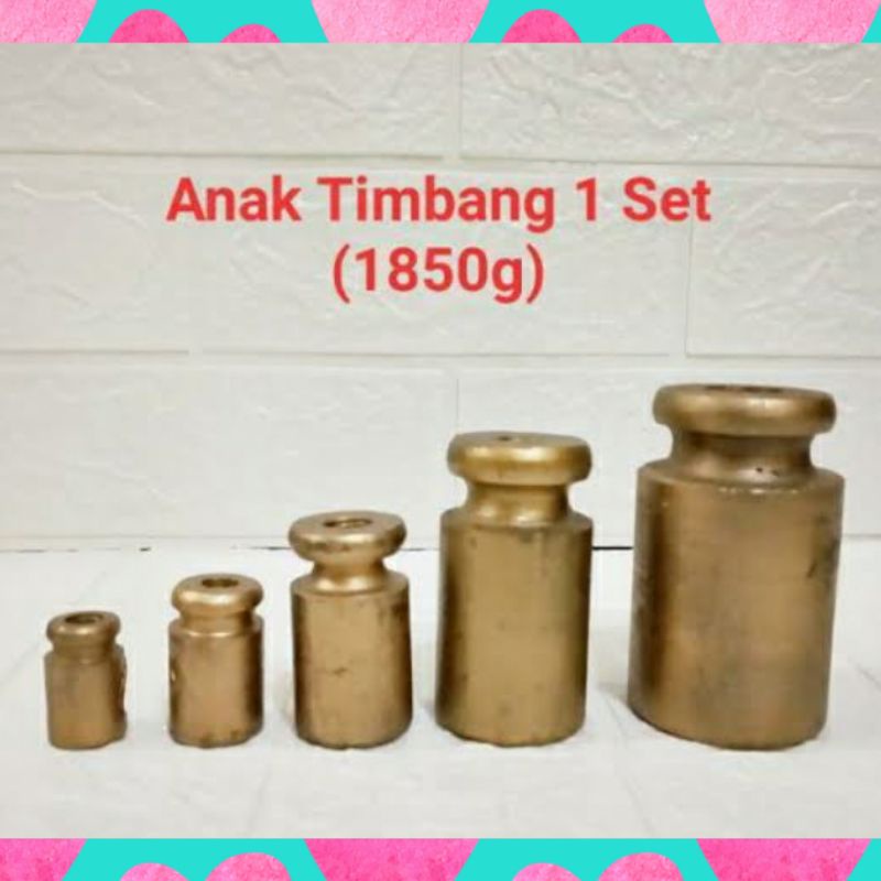 Jual Anak Timbangan/Timbel/Bandul 1 Set 1850 gram | Shopee Indonesia