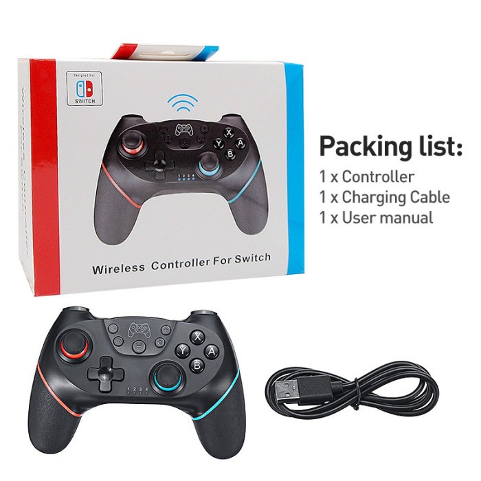 Jual STIK SWITCH PROCONTROLLER Bluetooth Gamepad Pro6-axis Joystic ...