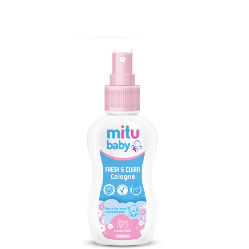 Jual Mitu Baby Cologne Sweet Pink Spray 50ml Parfum Bayi Shopee