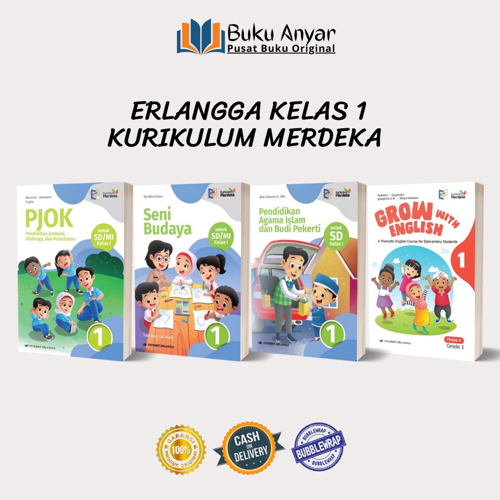 Jual Paket Seni Budaya Pjok Sd Kelas Kurikulum Merdeka Erlangga Bekas