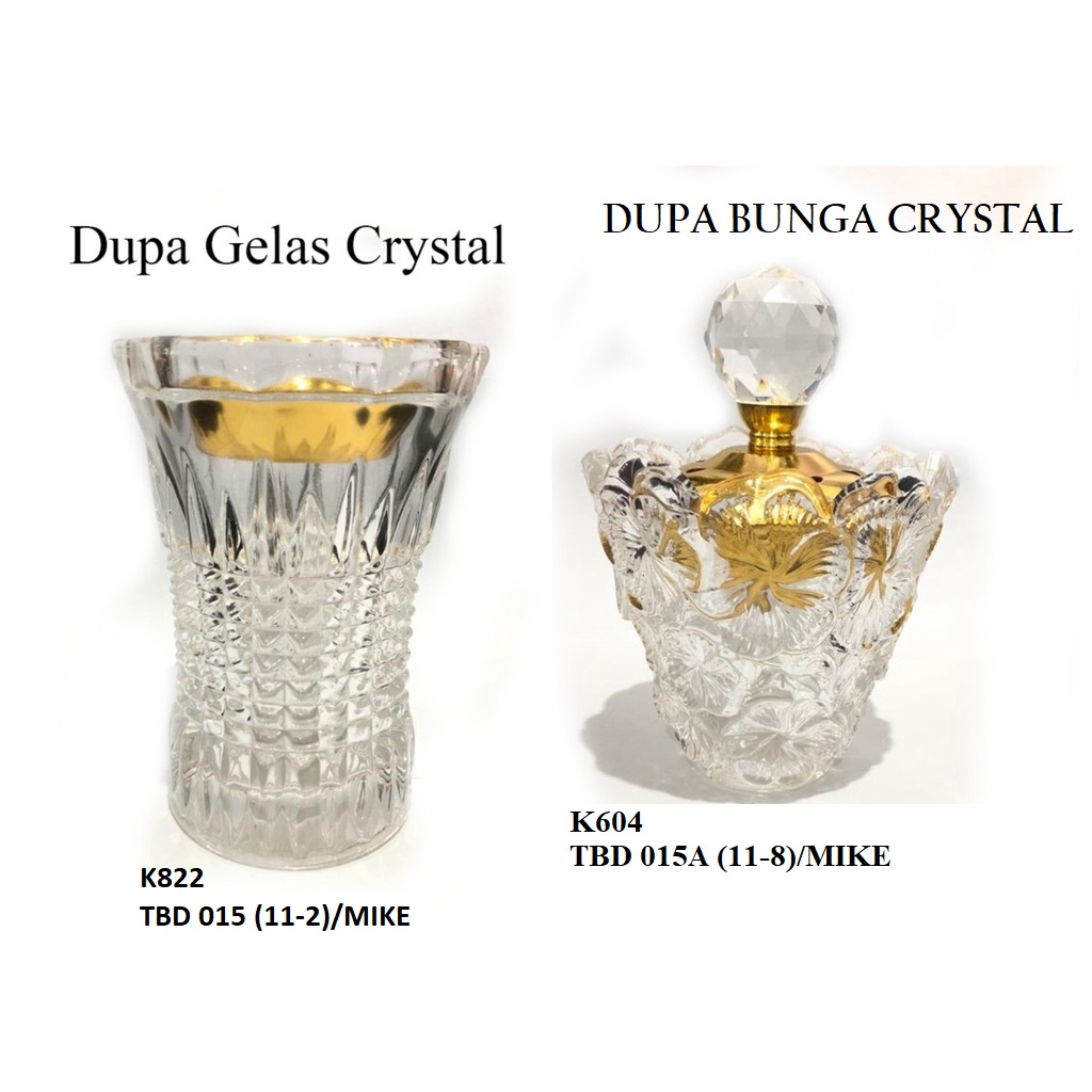Jual Tempat Bakar Dupa mabkharah Gelas Crystal Bunga Crystal | Shopee ...