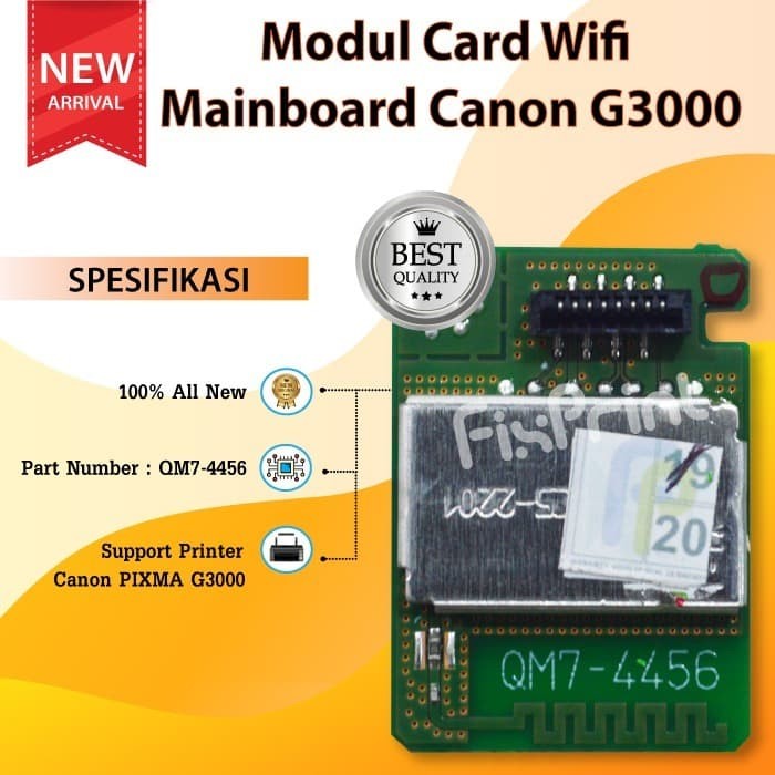 Jual Modul Card Wifi Mainboard Canon G3000- WLAN Printer G3000 QM7-4456 ...