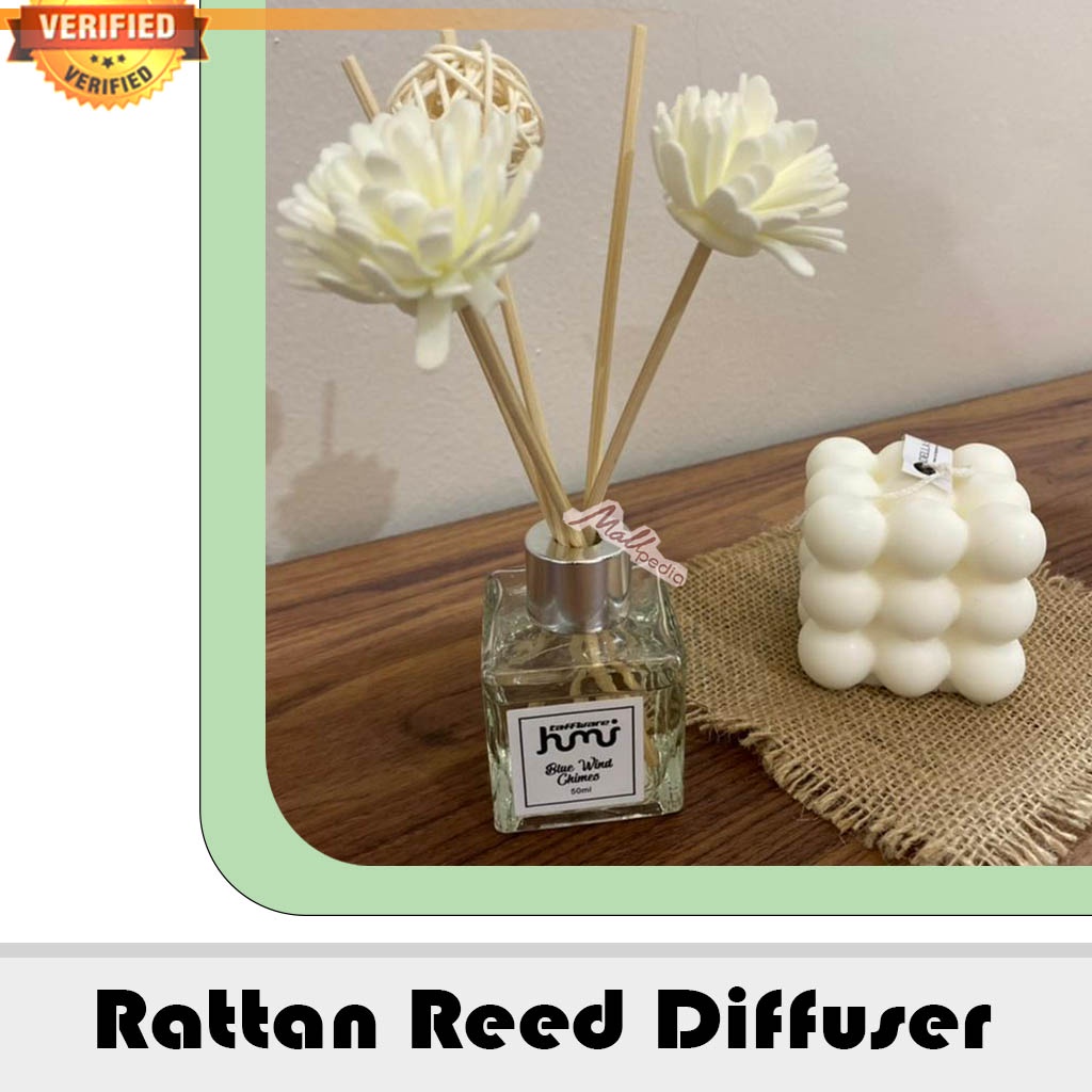Jual 50ml Rattan Reed Diffuser Pewangi Ruangan Rose Gardenia Lily ...
