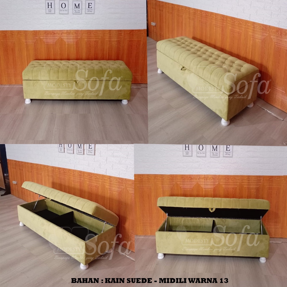 Jual Bench Box Storage Modesty Uk 120 cm | Shopee Indonesia
