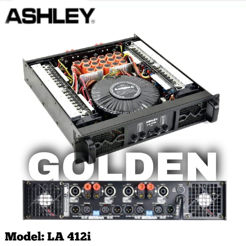 Jual Power Ashley LA 412 i Amplifier 4 Channel Ashley LA 412i