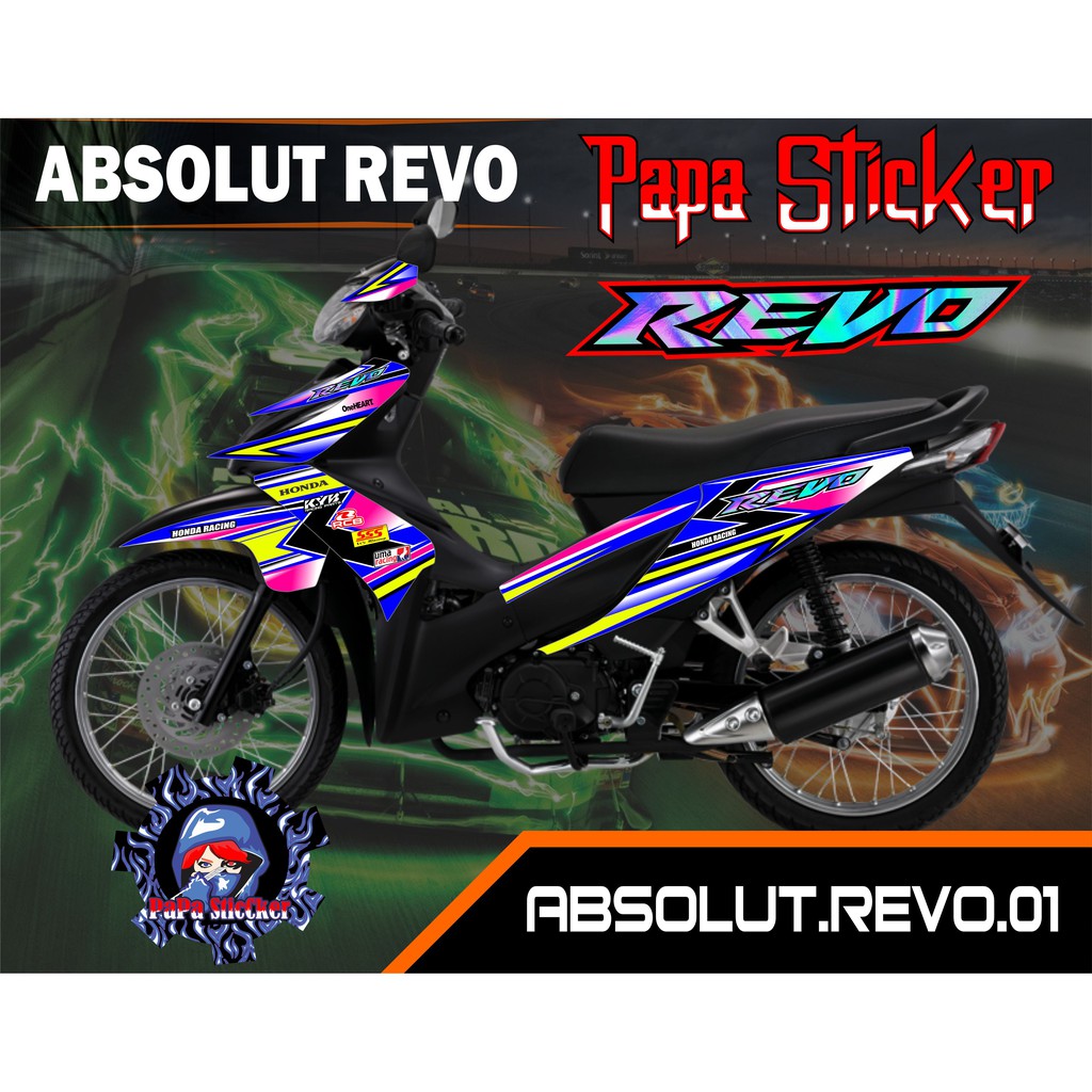 Jual Striping Revo Absolute Sticker Striping Variasi List Honda Revo