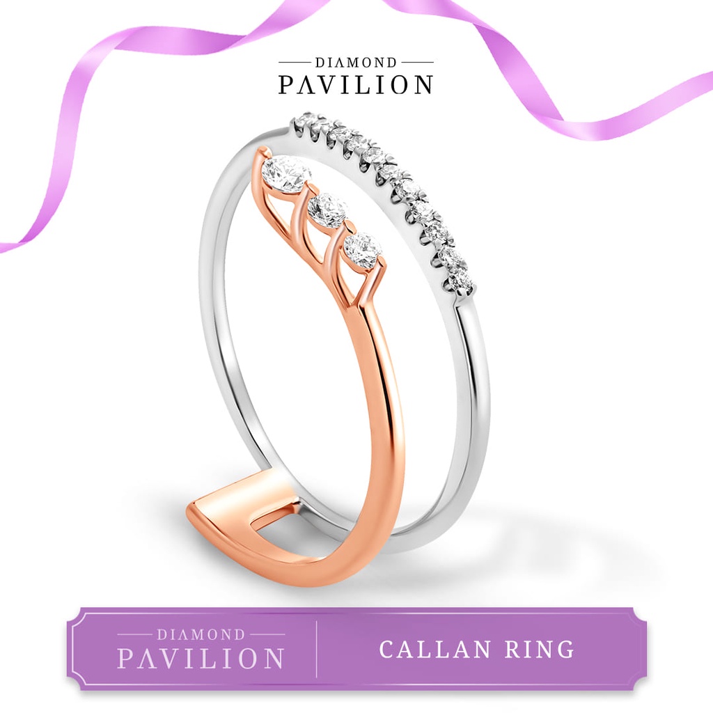 Jual Diamond Pavilion Cincin Emas Batu Berlian Callan Ring Shopee