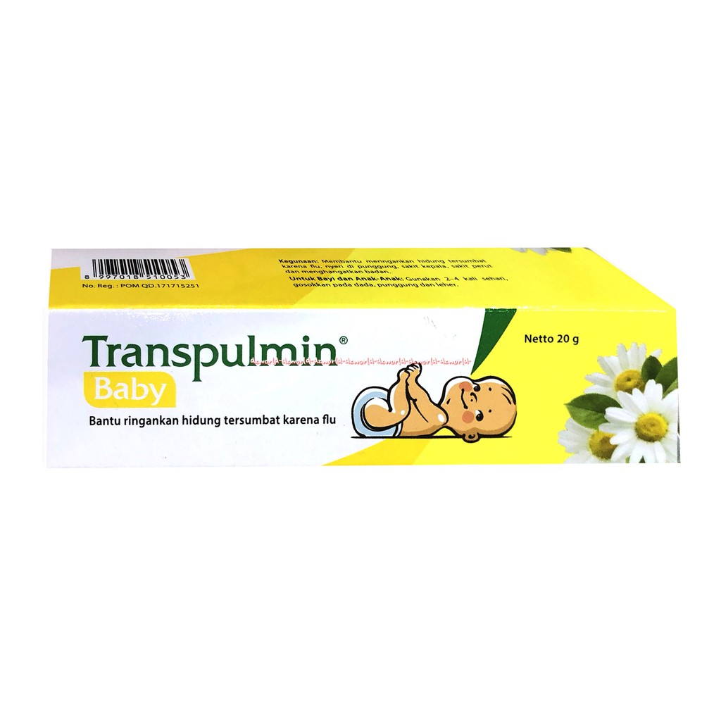 Jual Transpulmin 20gr Baby Salep Meringankan Hidung Tersumbat Obat