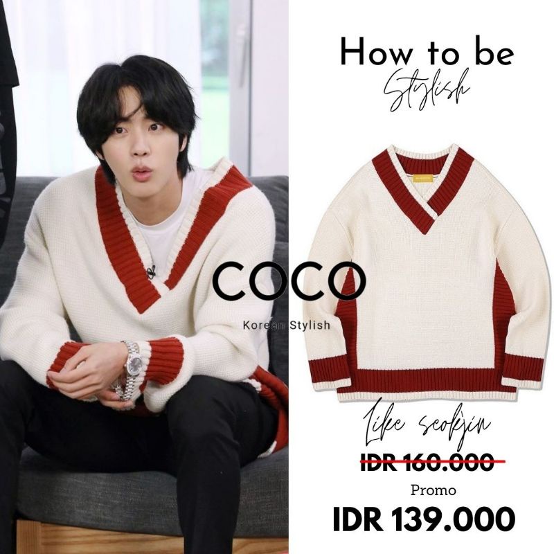 Sweater Kim Seokjin Sweater Seokjin Jual Sweater Seokjin WOOTTEO