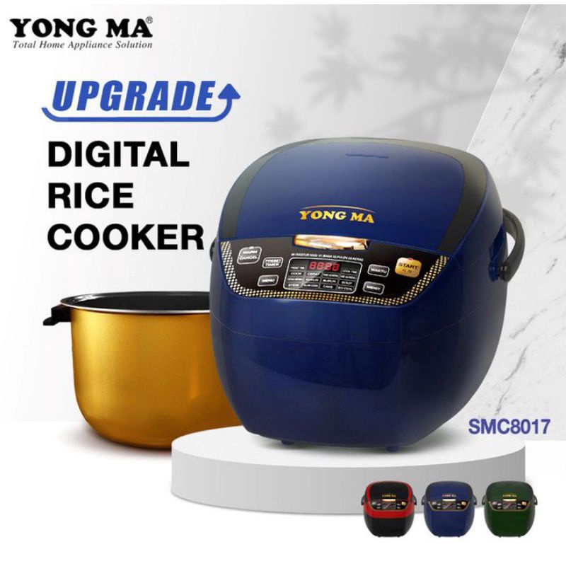 Jual Yong ma Digital Rice cooker 2L smc8027 magic com garansi Resmi