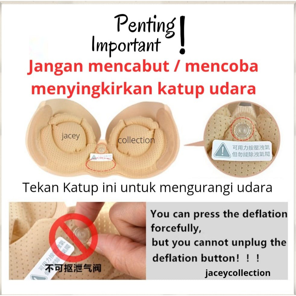 Jual BRA PUSH UP INFLATABLE AIR BAG PUMP VSTYLE INVISIBLE AIR PAD BH ...