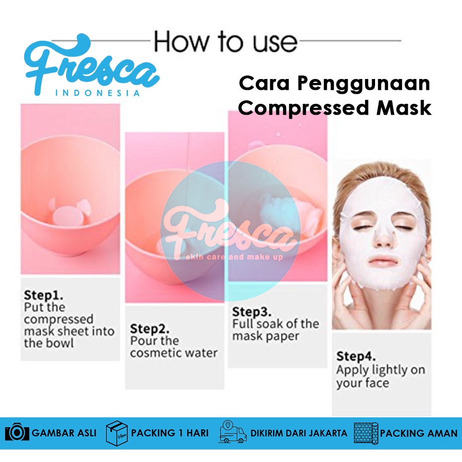 Jual 100pcs Compressed Paper Mask Sheet / Tablet Mask / Masker Kertas ...
