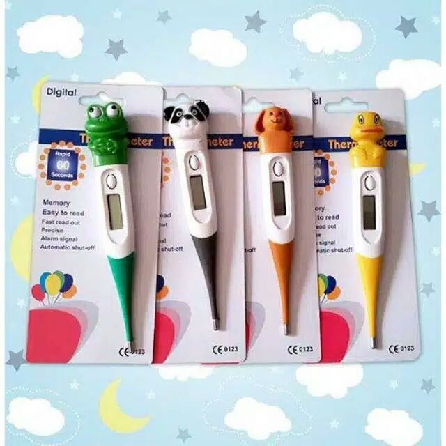 Jual Thermometer Termometer Digital Elastis Karakter Animal Alat ...