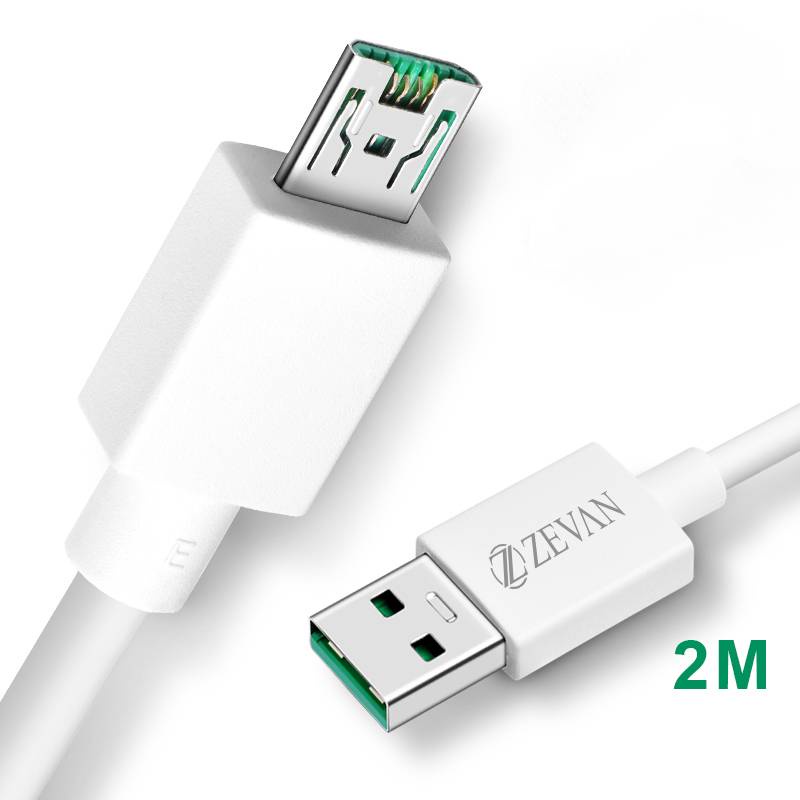 Jual ZEVAN Kabel Charging Micro USB 4A Quick Fast Charging 2 Meter hp ...