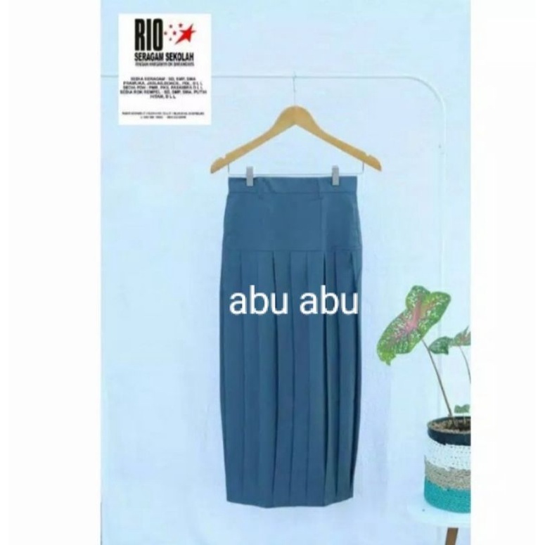 Jual Rok SMA SMK Rempel Sambung Famatex Tersedia Sampai Bigsize, Rok ...