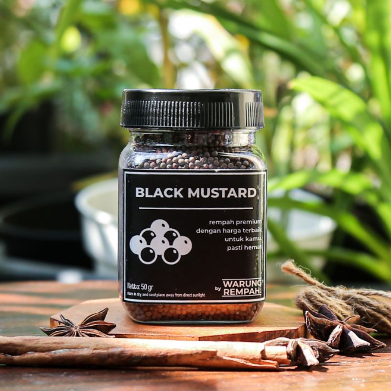 Jual Black Mustard Mostar Biji Sawi Hitam Utuh Asli Shopee Indonesia