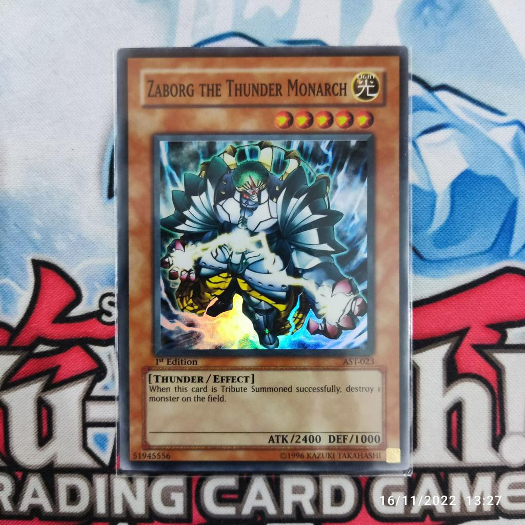 Jual yugioh the thunder monarch AST super rare 1st original
