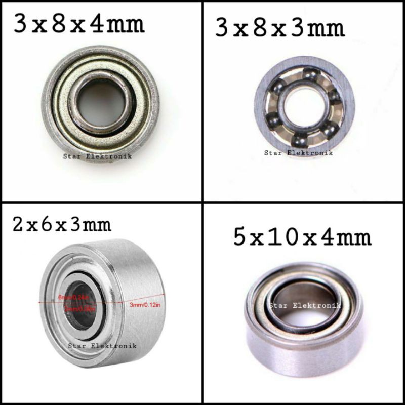 Amazon.co.jp: ANAFBRCVK(小さな店) MR105RS ベアリング ABEC-3