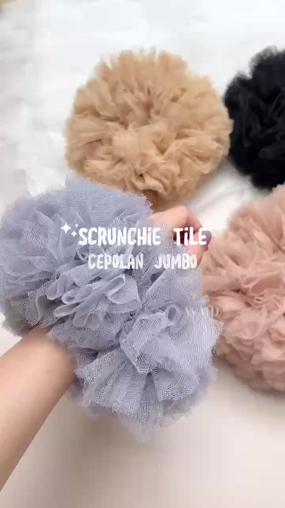 Jual WMD Fashion - Scrunchie Tile Cepol Jumbo 20cm | Shopee Indonesia