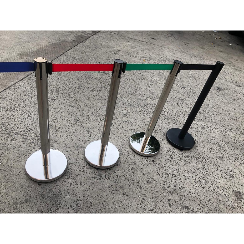 Jual Standing Barrier Tiang Antrian Railing Stand Pembatas Antrian Stainless Shopee Indonesia 7882