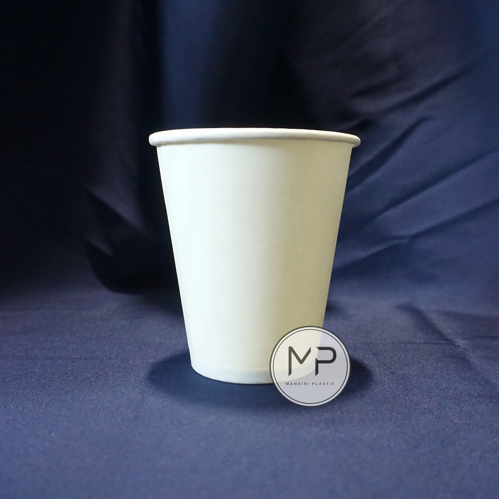 Jual Paper Cup / Papercup / Gelas Kertas Kopi PUTIH 8oz TANPA TUTUP ...