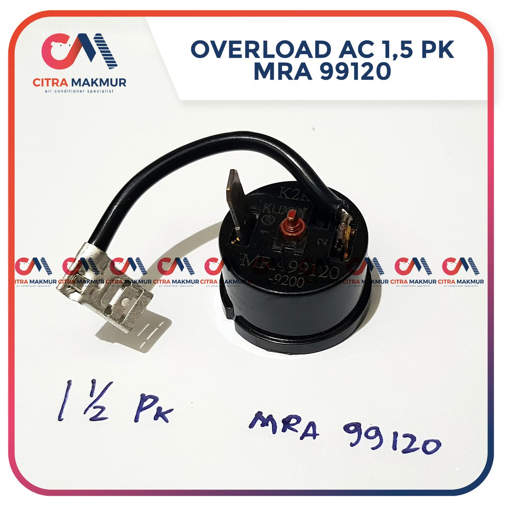 Jual Overload Klixon AC 1.5 1 1/2 Pk bulat Air Conditioner bimetal ...