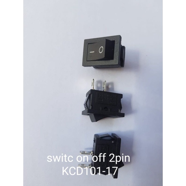 Jual Saklar rocker switch ON-OFF Hitam 2pin - Switch Hitam ON-OFF 2 ...