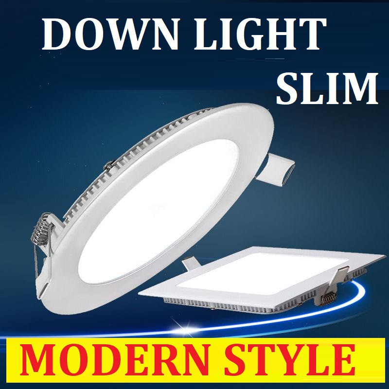 Jual DOWN LIGHT Downlight Inbow 3W 6W 12W 18W Kotak BULAT LED PANEL ...