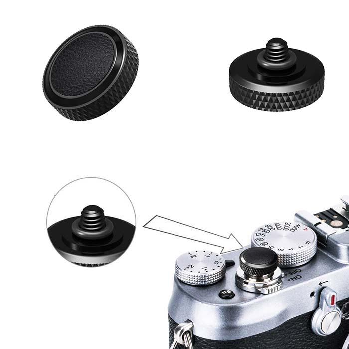 Jual Deluxe Soft Shutter Release Button for Fuji, Leica, Minolta (Black ...