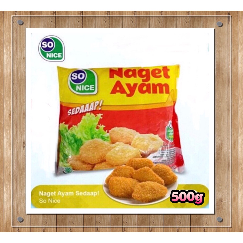Jual So Nice Sedaaap Naget Ayam 500gr - Nugget | Shopee Indonesia