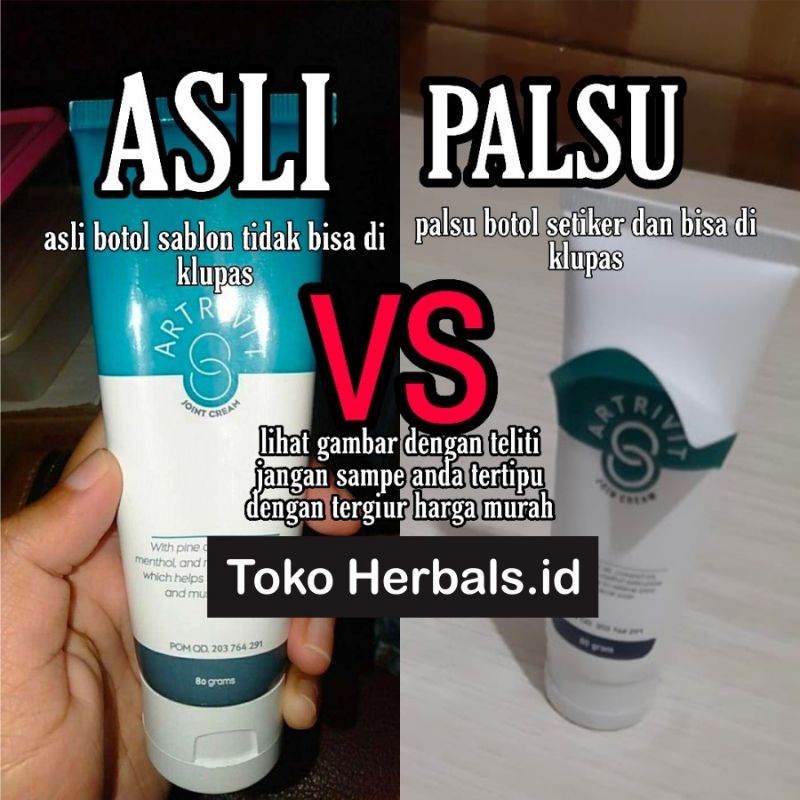 Jual Artrivit Asli Original Obat Cream Atasi Nyeri Sendi Tulang Dan ...