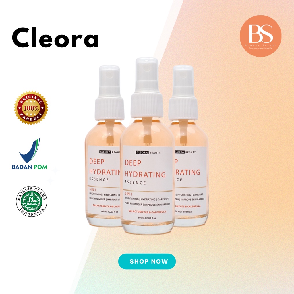 Jual CLEORA Deep Hydrating Essence 60ml (100% ORIGINAL & BPOM) | Shopee ...