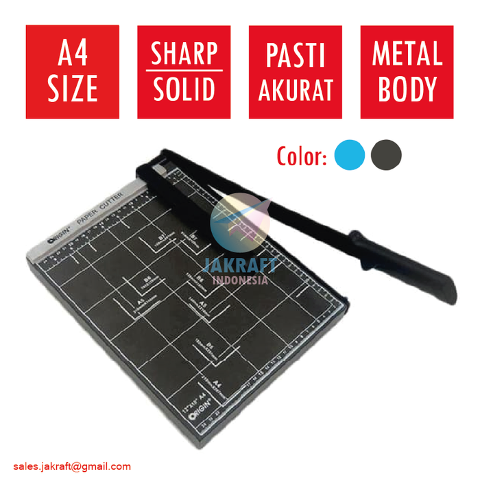 Jual Alat Potong Kertas Paper Cutter Trimmer A4 Origin Pcc A4r Vde702