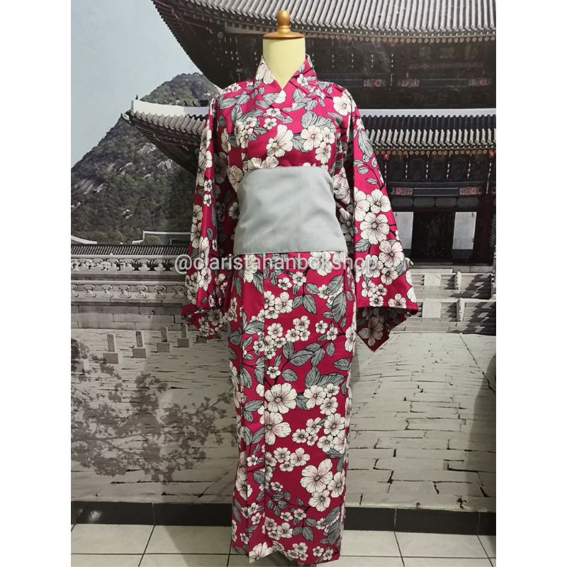 Jual Yukata Kimono Baju Adat Tradisional Jepang 01 Shopee Indonesia