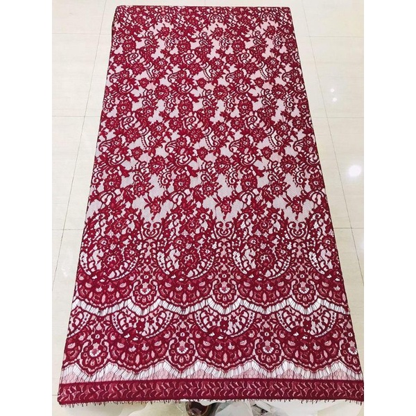 Jual Brokat Panel Heavy Cotton/Brokat Katun 8246 (Flower Pattern ...