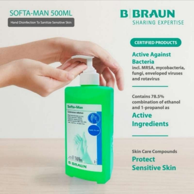 Jual B BRAUN Softaman Hand Sanitizer Antiseptic Surgical 500 Ml ...