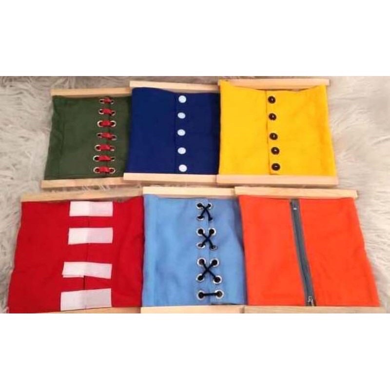 Jual Montessori Dressing Frame ( Preloved ) | Shopee Indonesia