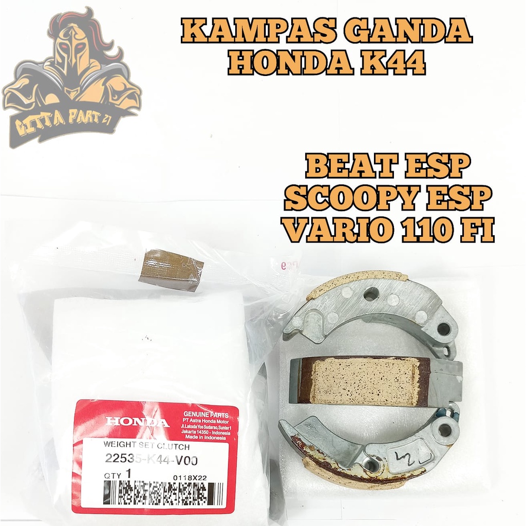 Jual KAMPAS GANDA CVT HONDA K44 KUALITAS ASLI ORIGINAL HONDA AHM ...