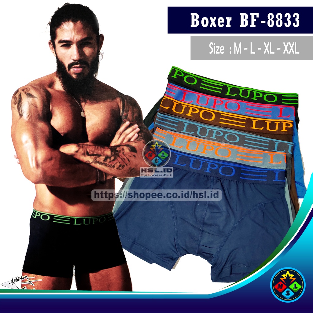 Jual Boxer Pria Premium Quality Cd Boxer Pria Celana Dalam Lupo Sport Shopee Indonesia