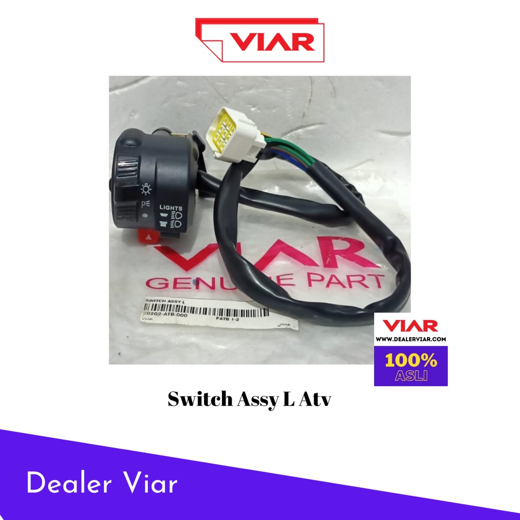 Jual Spare Part Viar SAKLAR KIRI 20202-ATB-000 Original (SWITCH ASSY L ...