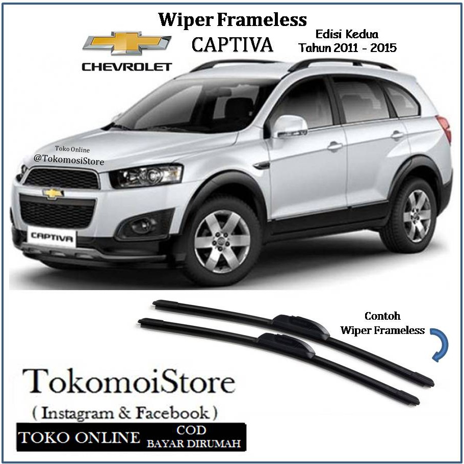 Jual Soft Wiper CHEVROLET CAPTIVA 2011 2012 2013 | Shopee Indonesia