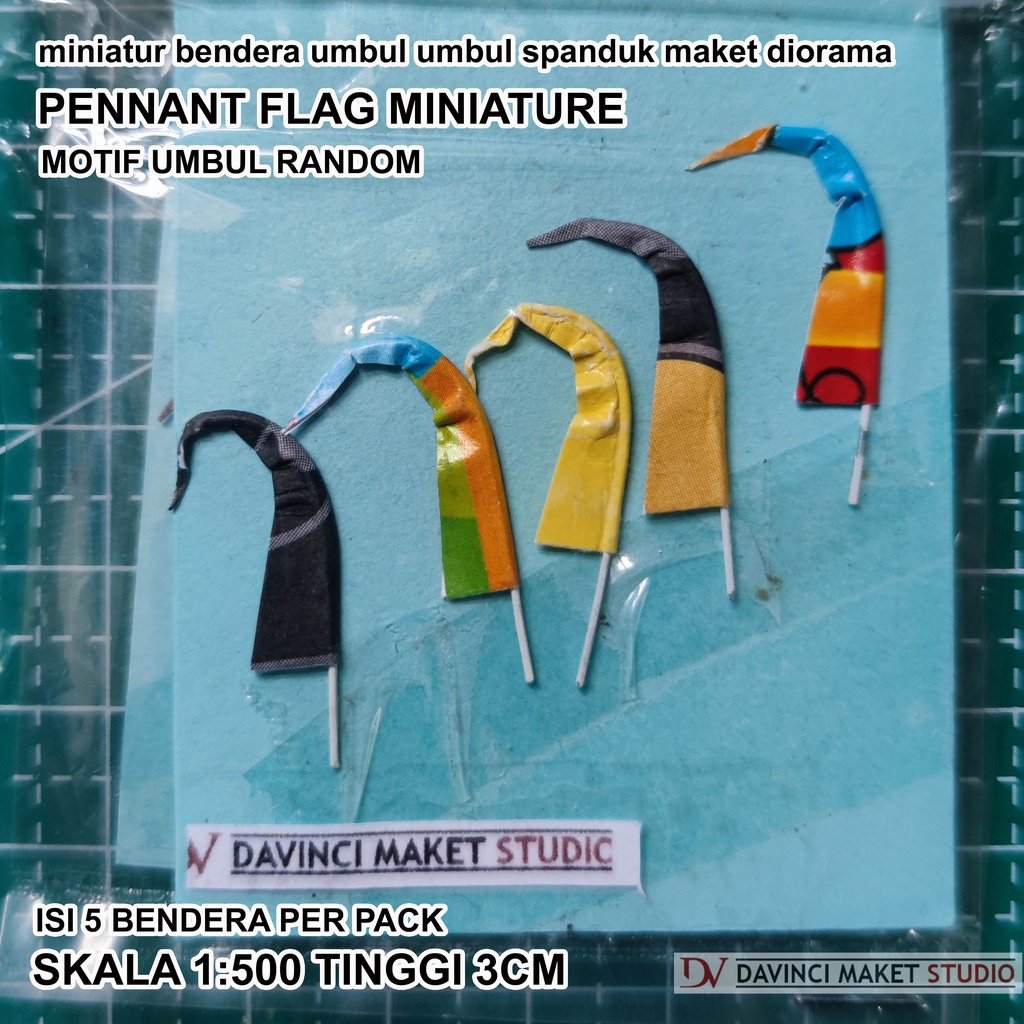 Jual Miniatur Umbul Umbul Bendera Spanduk Maket Diorama - Pennant Flag ...