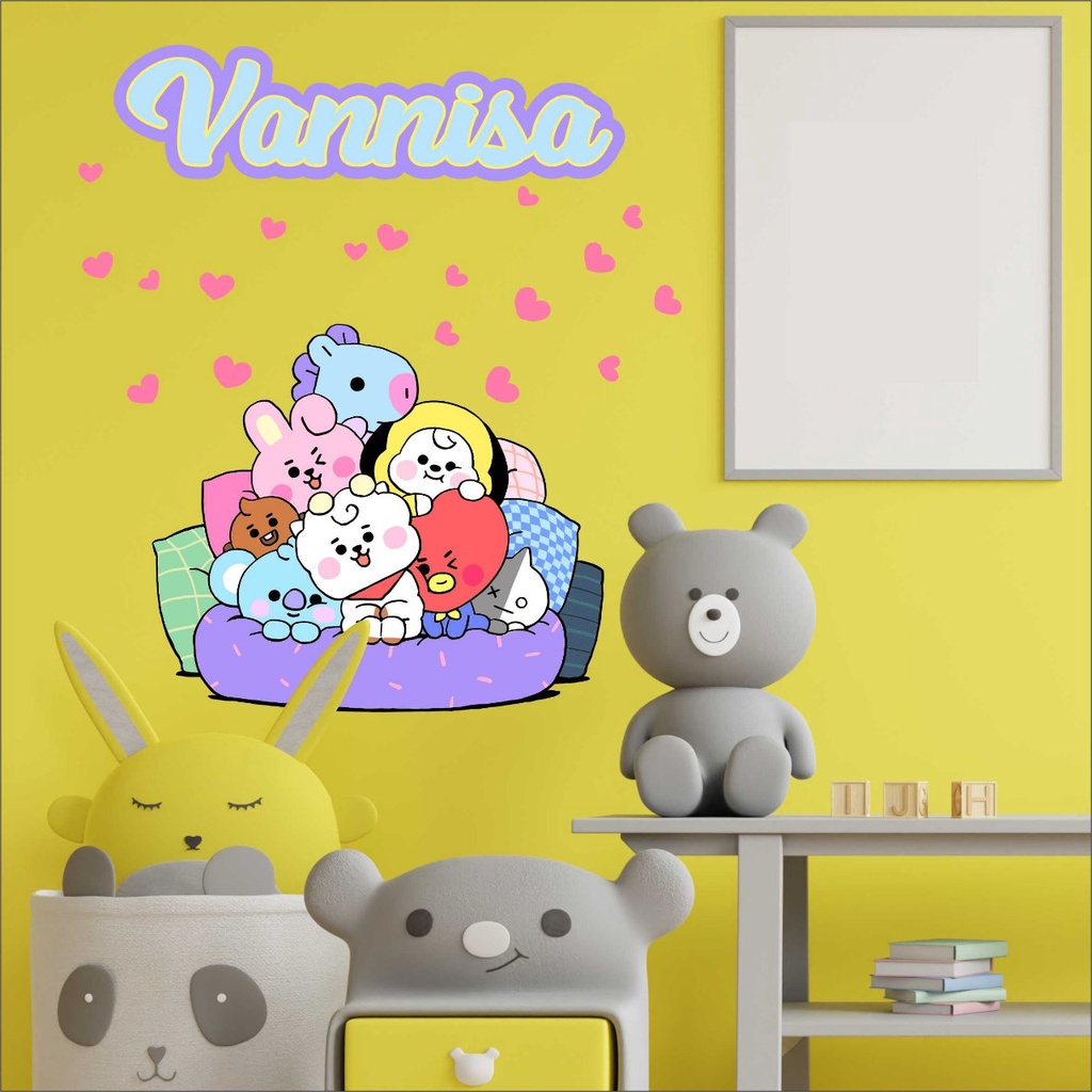 Jual Sticker Dinding Kamar Anak / Stiker Dinding Boneka Beruang